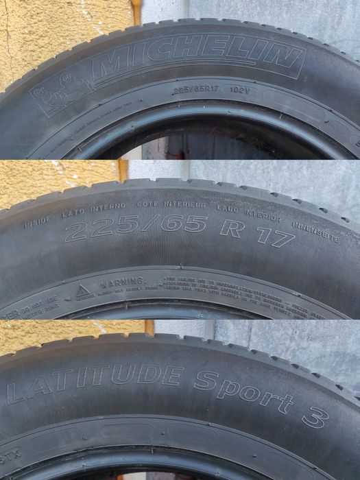 4бр. летни гуми 225/65/17 Michelin Latitude Sport 3 
dot21
6.8mm
Добро