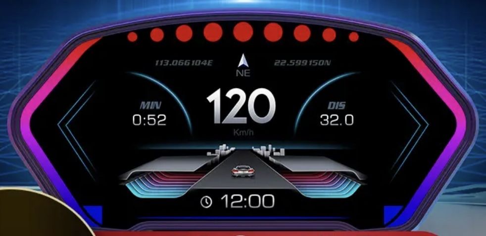 Монитор OBD, GPS, бортовая диагностика.