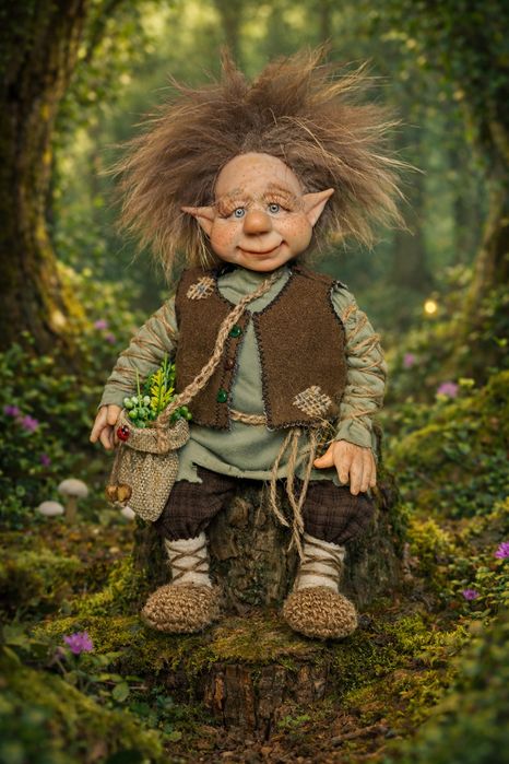 Эльф интерьерная кукла