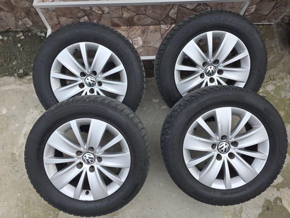 Джанти с гуми 5×112/16 ки vw golf pasat sharan