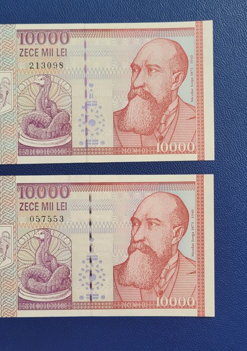 Bancnota 10000 lei 1998 unc bani vechi