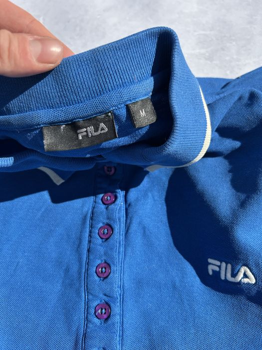 Tricou polo dama Fila albastru clasic marimea M