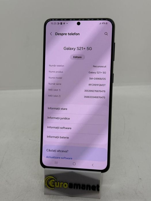 Telefon mobil Samsung Galaxy S21 Plus, Dual SIM, 256GB, 8GB RAM, -A-