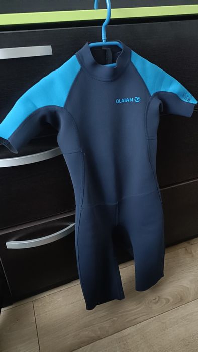 Combinezon surf / înot 100 neopren 1,5 mm albastru  copii 6 ani  Decha
