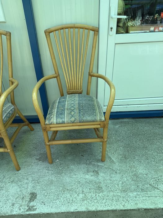 Scaune bambus set 4 buc