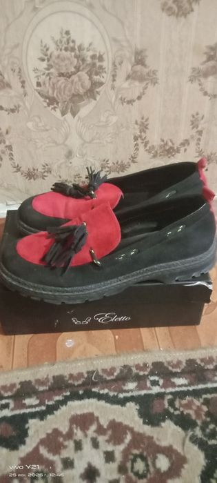 Туфли натуральный замш