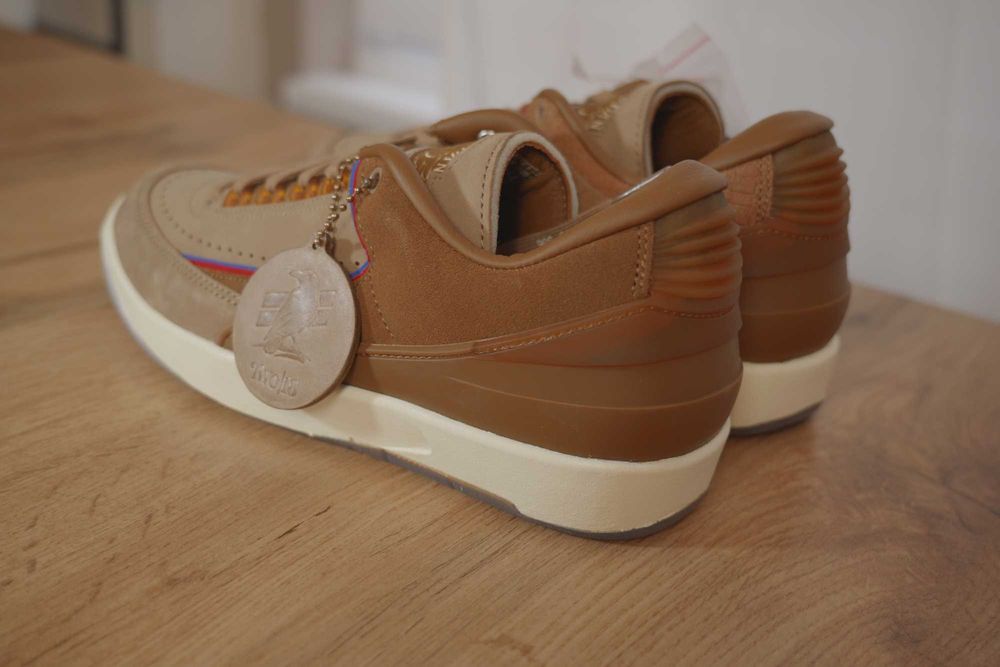 Нови! Air Jordan 2 x Two 18 Low Rocky Tan - 38 номер Унисекс