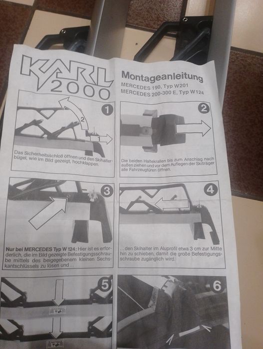 Багажник -греди Мерцедес W 124 оригинален