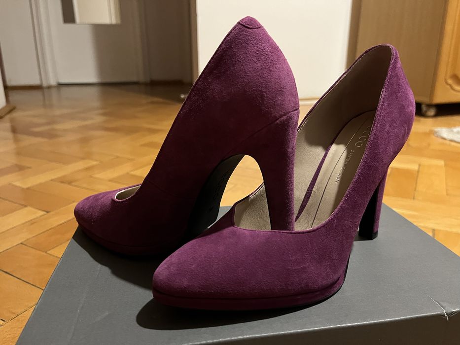 Ecco Pantofi dama piele intoarsa, marime 37