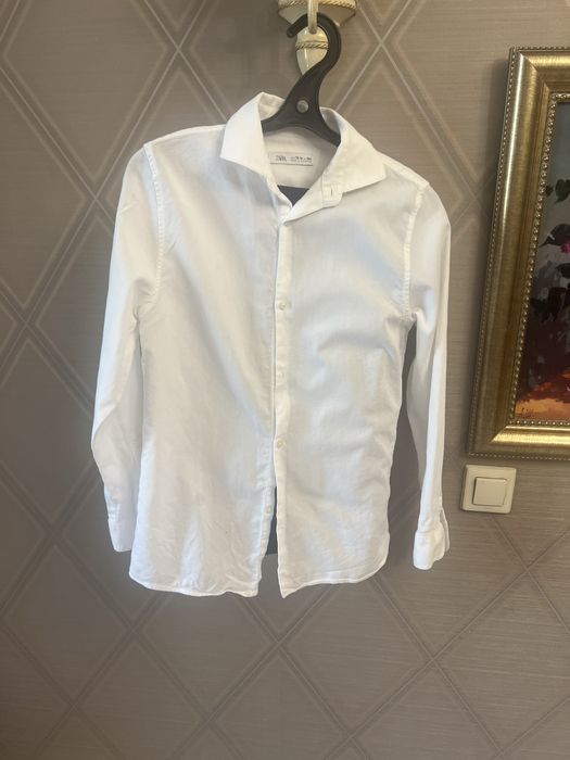 Белые рубашки Zara на 13-14 лет