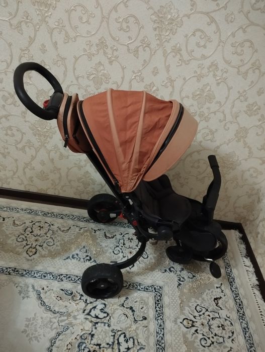 Трёхколёсный велосипед коляска ROZA