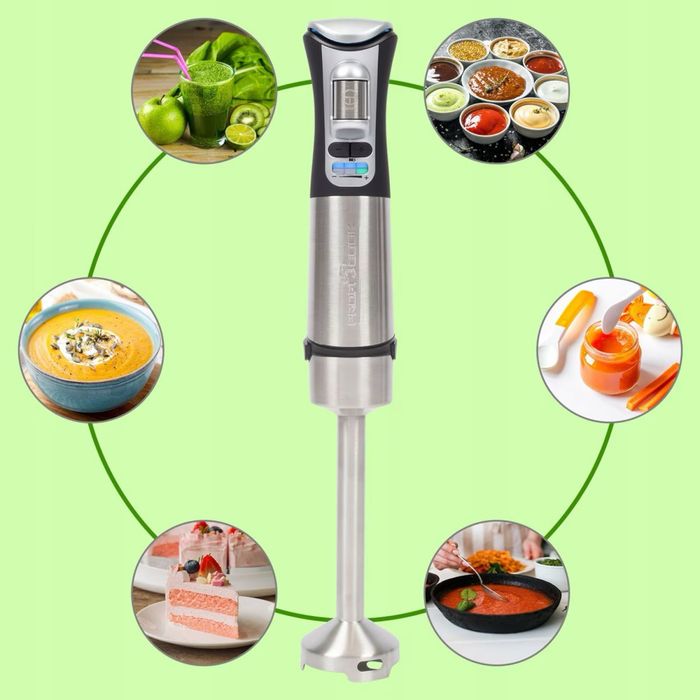 Безжичен ръчен пасатар Profi Cook, инокс, 200 W, батерия 2000 mAh