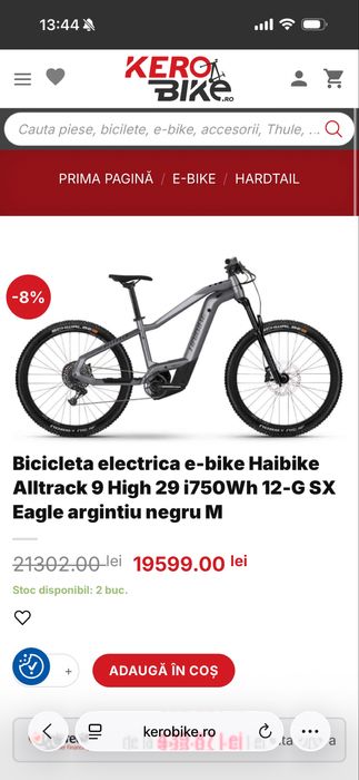 Bicicleta electrica Haibike / Bosch Cx4 / 750 Wh