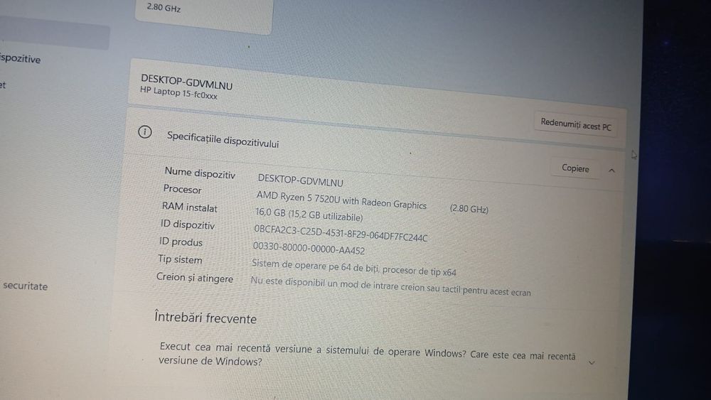Vând urgent leptop mai multe detalii la tel