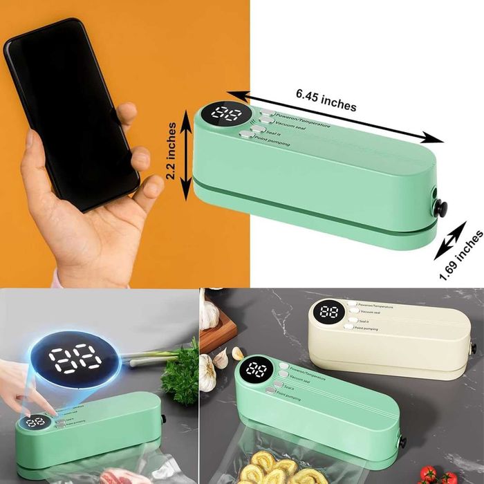 Мини вакуумна машина 3-в-1 – Безжичен уред за вакуумиране