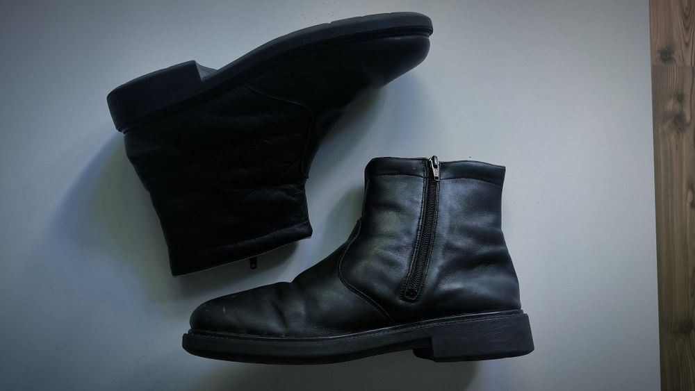 Ghete chelsea piele negre
