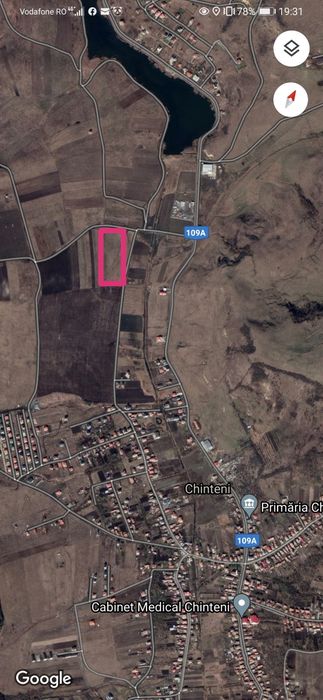 Vând teren intravilan Chinteni 5800 mp 45 euro / mp