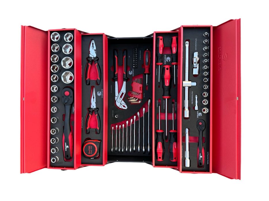 Комплект инструменти в метален куфар 86 части  EVERFORCE