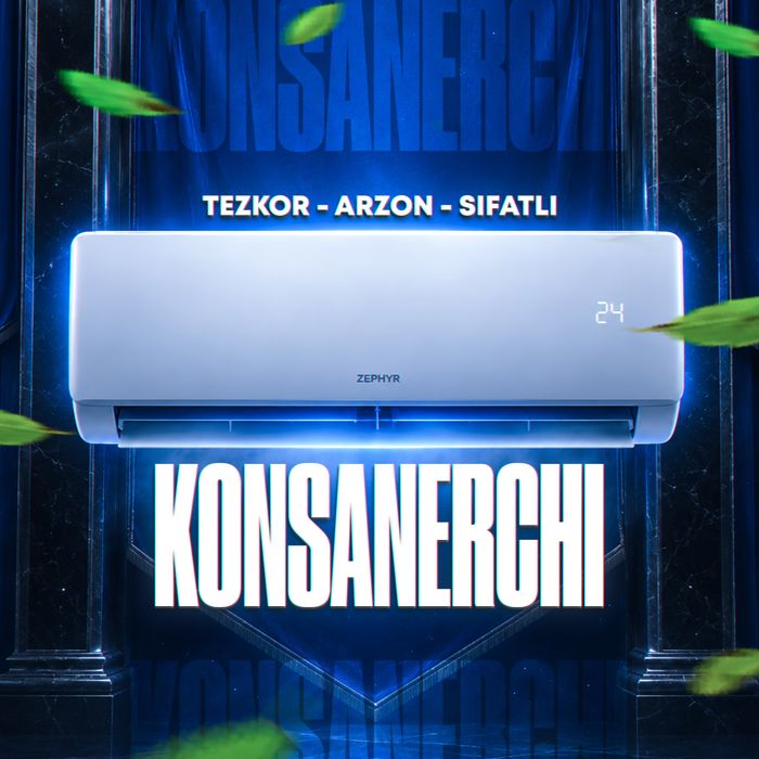 Premium Konditsioner Ustanofka Xizmati!