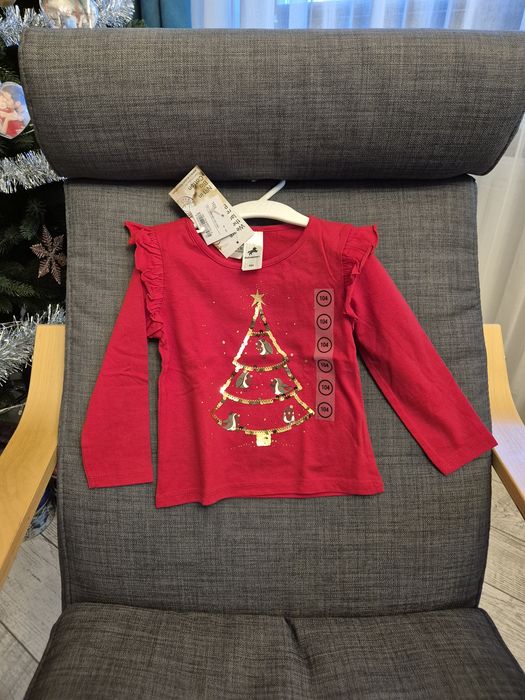 Outfit Crăciun Revelion fetițe noi etichetă 104 / 3-4 ani C&A Benetton