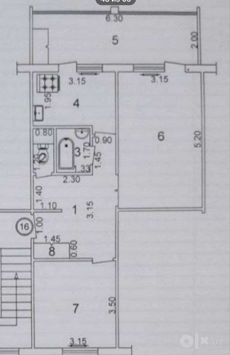 Продается 2 х ком массив ТТЗ-4 № Жамила