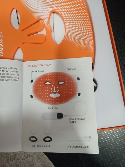 mască de terapie cu lumină LED AmaraPure