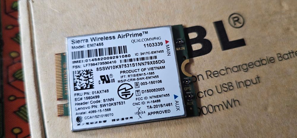 Modul Wireless, Sierra Wireless AirPrime EM7455, 4G/LTE 50/300 Mbit,