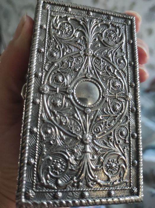 Шкатулка мельхировая