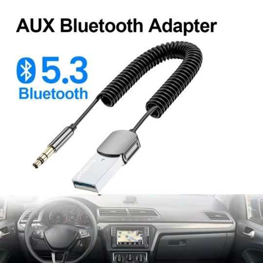 Modulator Adaptor auto Bluetooth USB jack 3.5 receiver Auxiliar