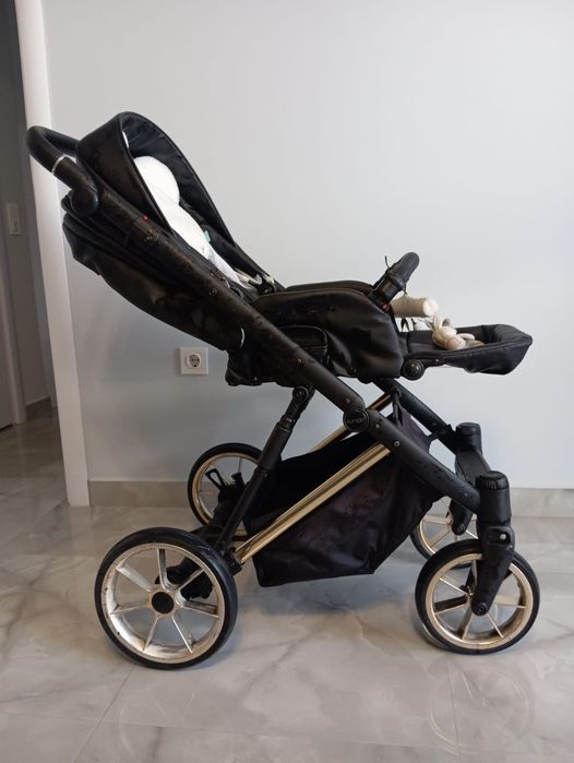 Бебешка количка 3 в 1 Kunert Ivento Eco Black Pearl