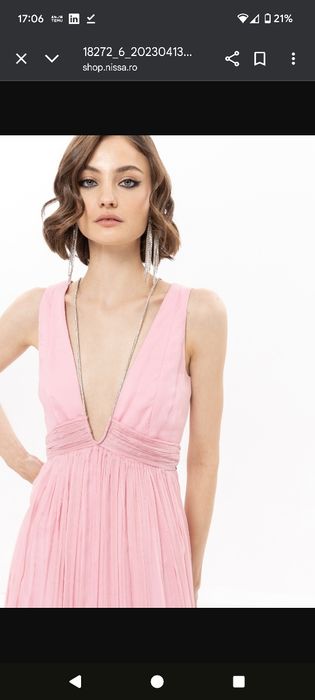 Rochie seara mătase naturala Nissa marimea S