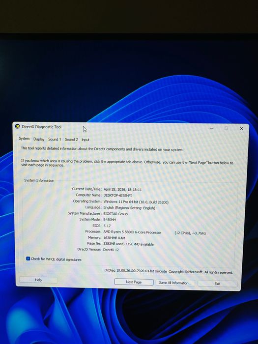 Ryzen 5 5600X / GTX 1660 SUPER 6GB / 16GB RAM – O‘yin va Dizayn uchun