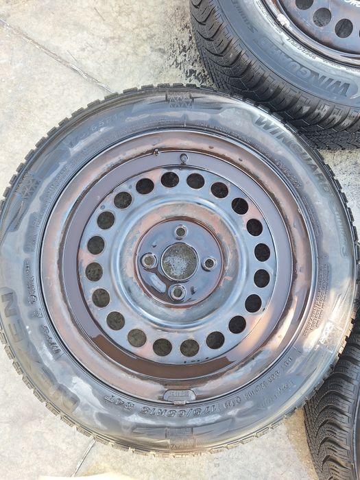 4бр. Джанти с гуми 15 цола 4x100 Honda Jazz / Хонда Джаз 2010г.