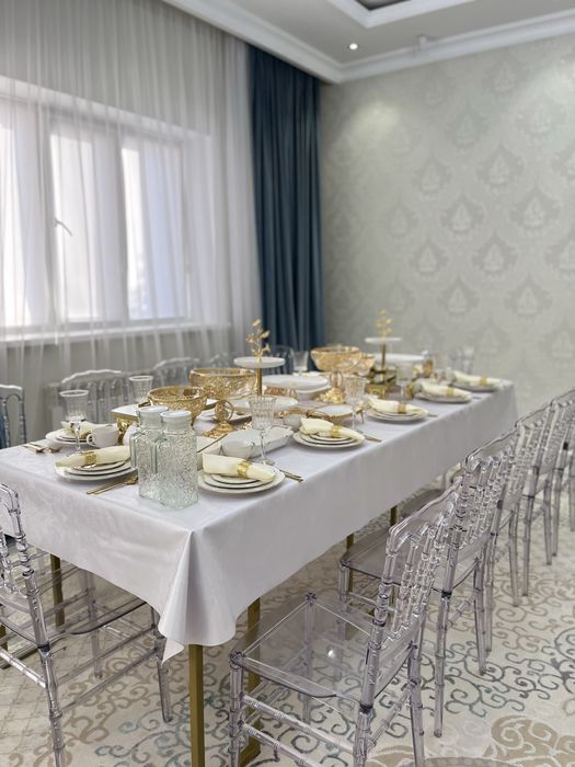 Аренда прокат стол стулья  посуда