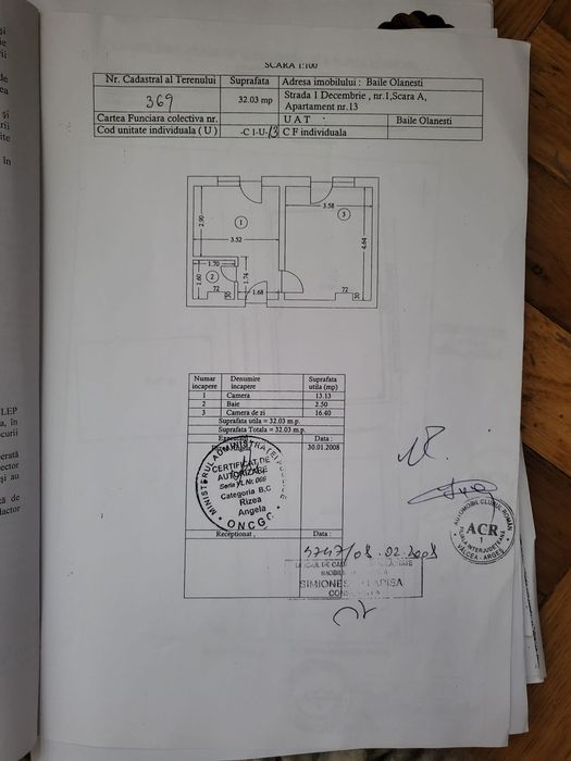 Apartament 2 camerein băile Olanesti