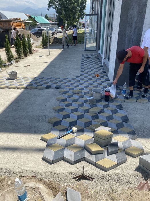 Брусчатка укладка