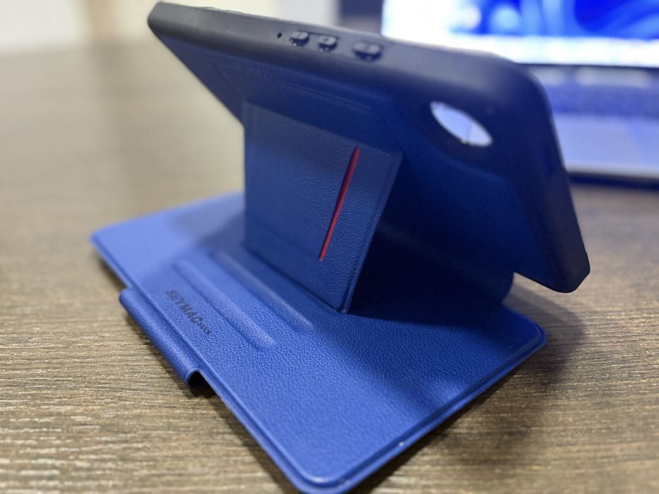 Husa SEYMAC Samsung Galaxy Tab A9 Stand Magnetic Albastra*
