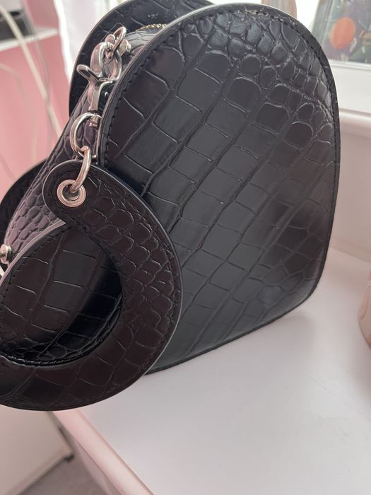 Vivienne Westwood heart-shaped crossbody black bag