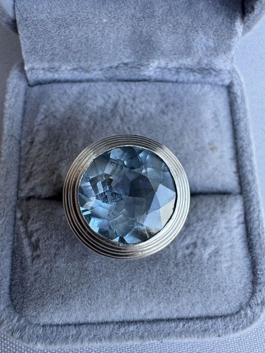 Inel din argint si acvamarin