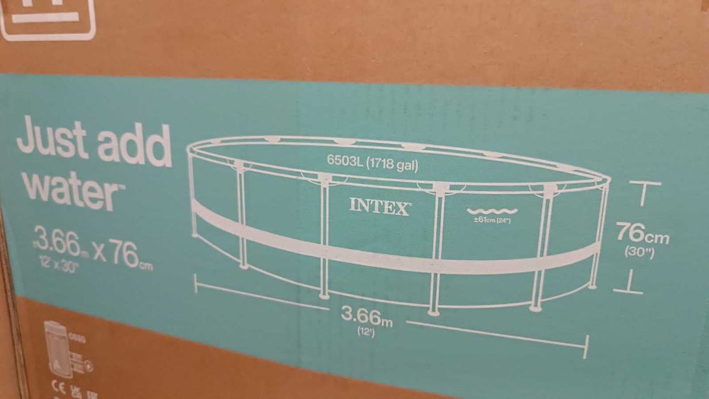 Басейн с вградена помпа INTEX 366 х 76