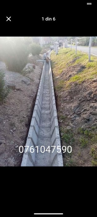 Rigole și capace șanț