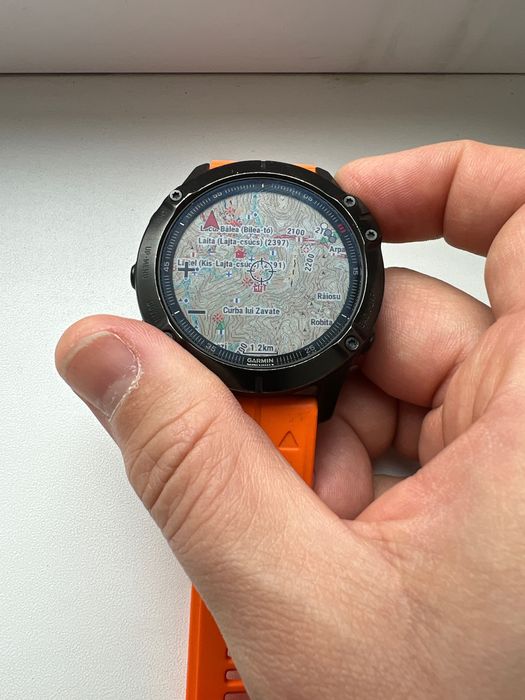 Fenix 6 PRO (cu harti si marcaje trasee montane Romania instalate)