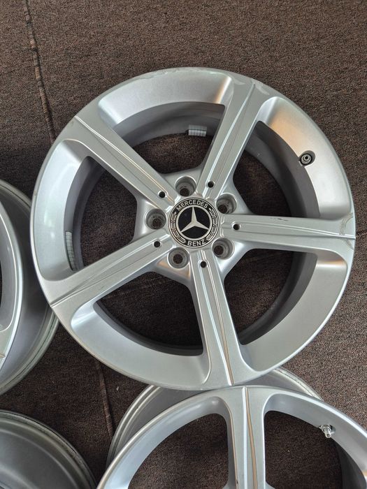 4 Jante Aliaj 5x112 17'' 6.5J ET 44 - OEM Mercedes A Class CLA B Class VITO VIANO V-Class + Senzori OEM Mercedes !