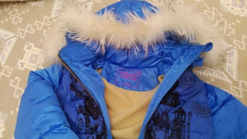 пуховик на девочку 11-12лет