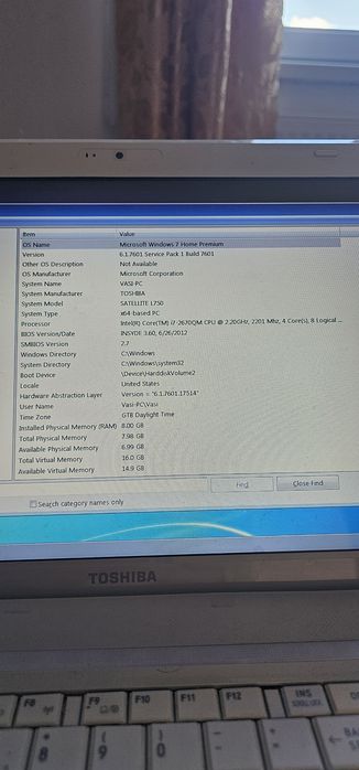 Laptop Toshiba Satellite L750-1NJ – Procesor i7, Ecran 15.6",