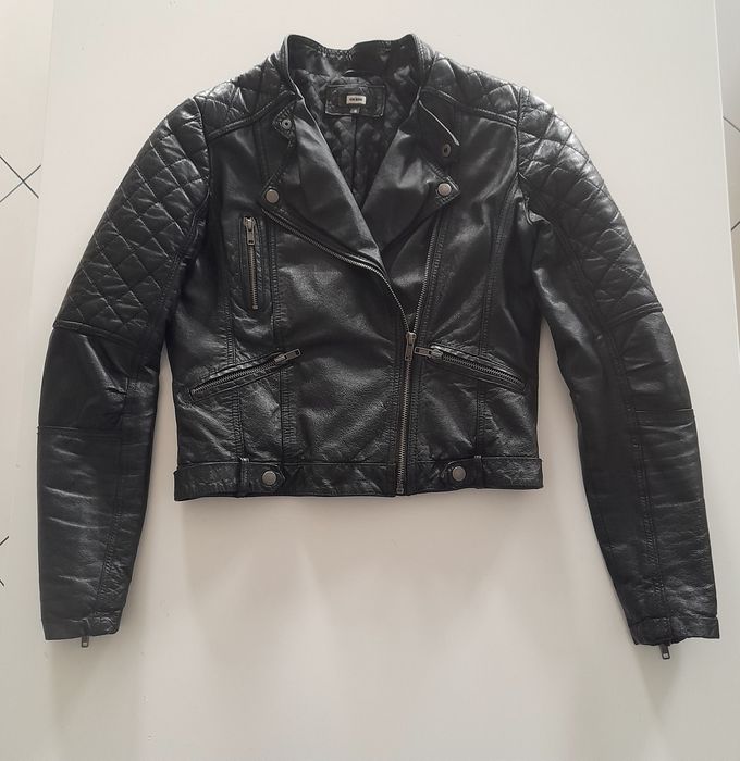 Geaca biker BikBok piele naturală
