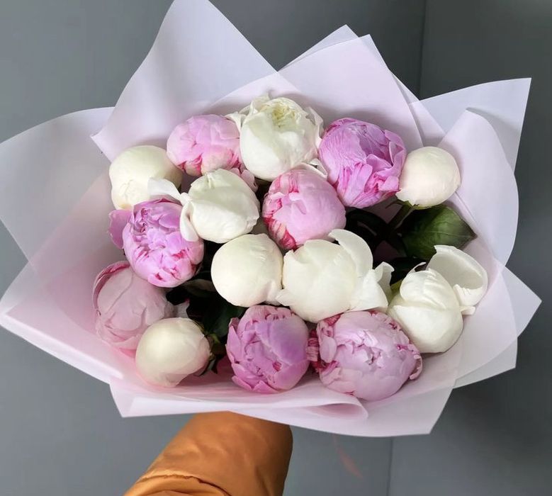 Пионы букеты цветы Астана гулдер