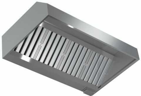 Зонты вытяжные пристенные с жироуловителем разного типа и размеров