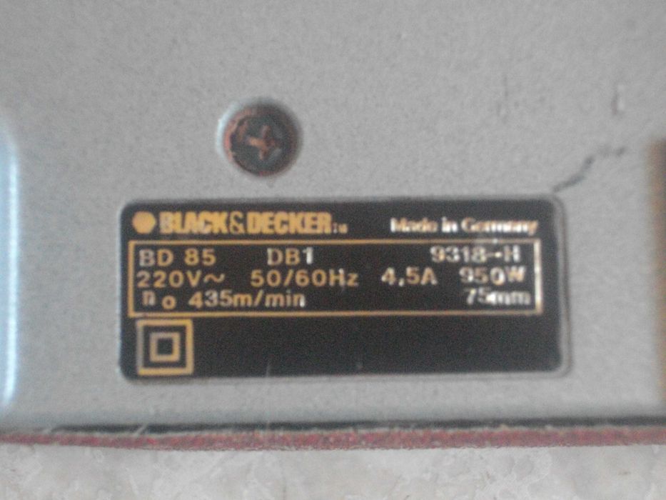 950 Вата Голям Немски Лентов Шлайф King Craft / Black Decker BD85