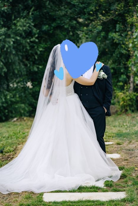 Rochie mireasă cu perle